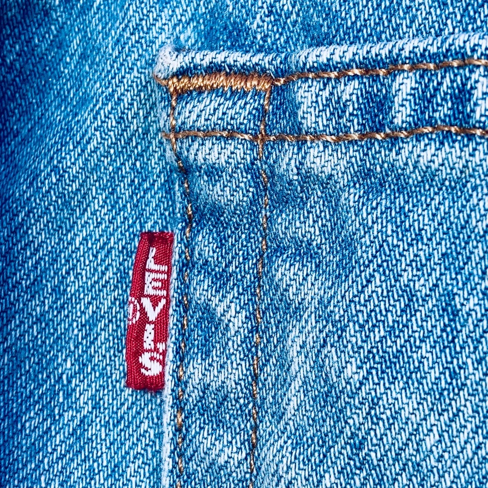 Rare!!  Retro BIG E Levi’s 501 Button Fly, Cut Jean Shorts